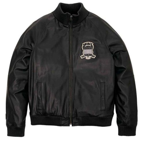 leather jacket Bomber Jacker Ricos Sports ricossports Avirex Apex Men’s Leather Track Pursuit Jacket