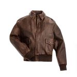 Aviator leather jacket