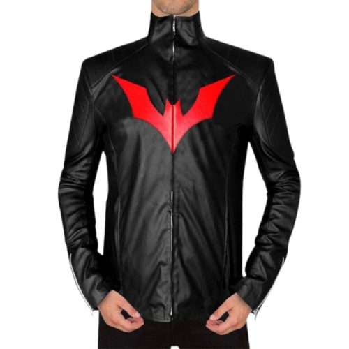 Batman Beyond Terry McGinnis Black Leather Jacket ricossports.com