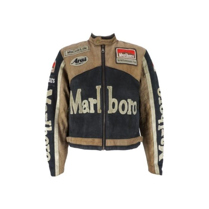 Marlboro Leather Jacket Racing Jacket Ricos sports