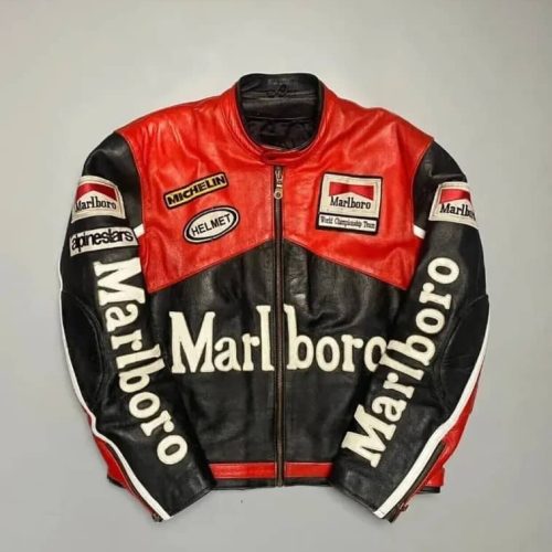 jacket racing racing jaket leather jacket marlboro jacket