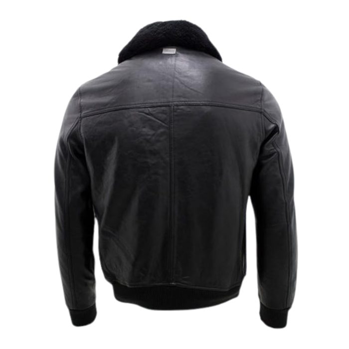 Men's A2 Black Sheep Nappa Leather Bomber Jacket ricossports.com