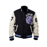 Beverly Hills Cop Axel Foley Detroit Lions Letterman Biker Jacket ricossports.com