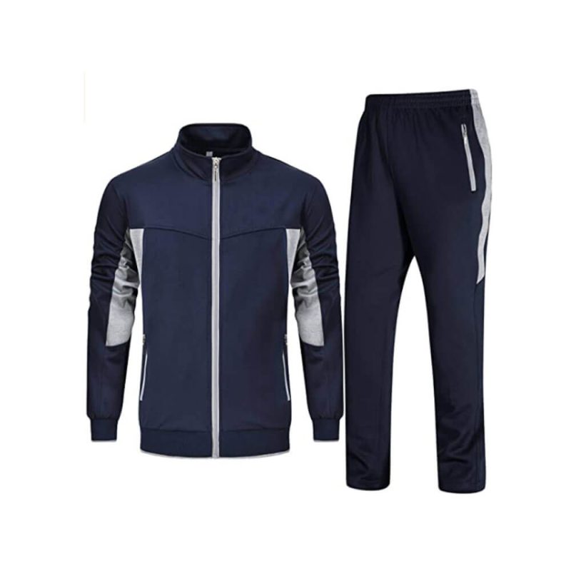 Stylish Two-Piece Tracksuit with Contrasting Panels by ricossports.com