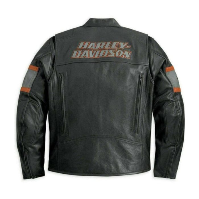 Harley Davidson Men's Screaming Eagle Biker Real Leather Jacket ricossports.com