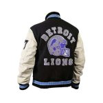 Beverly Hills Cop Axel Foley Detroit Lions Letterman Biker Jacket ricossports.com